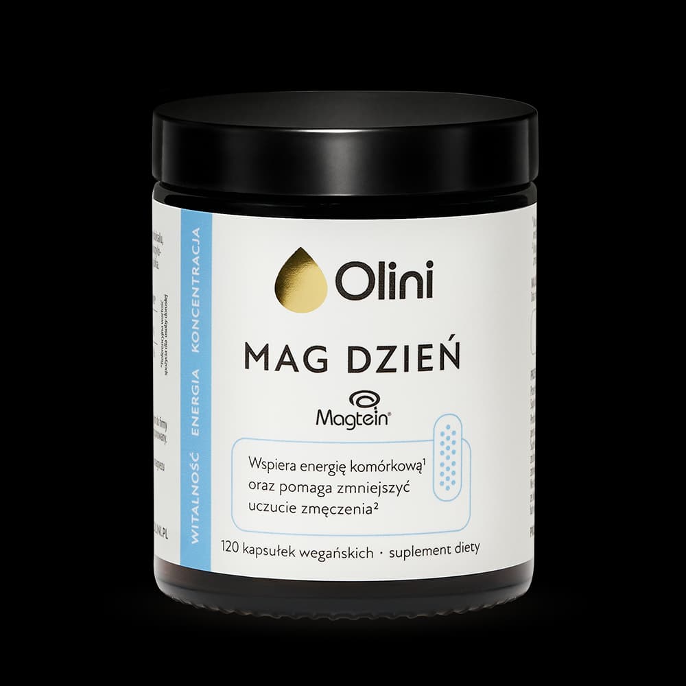 Olini - Magnesium Day Vegan Capsules 120 - 120 caps – olini förpackning