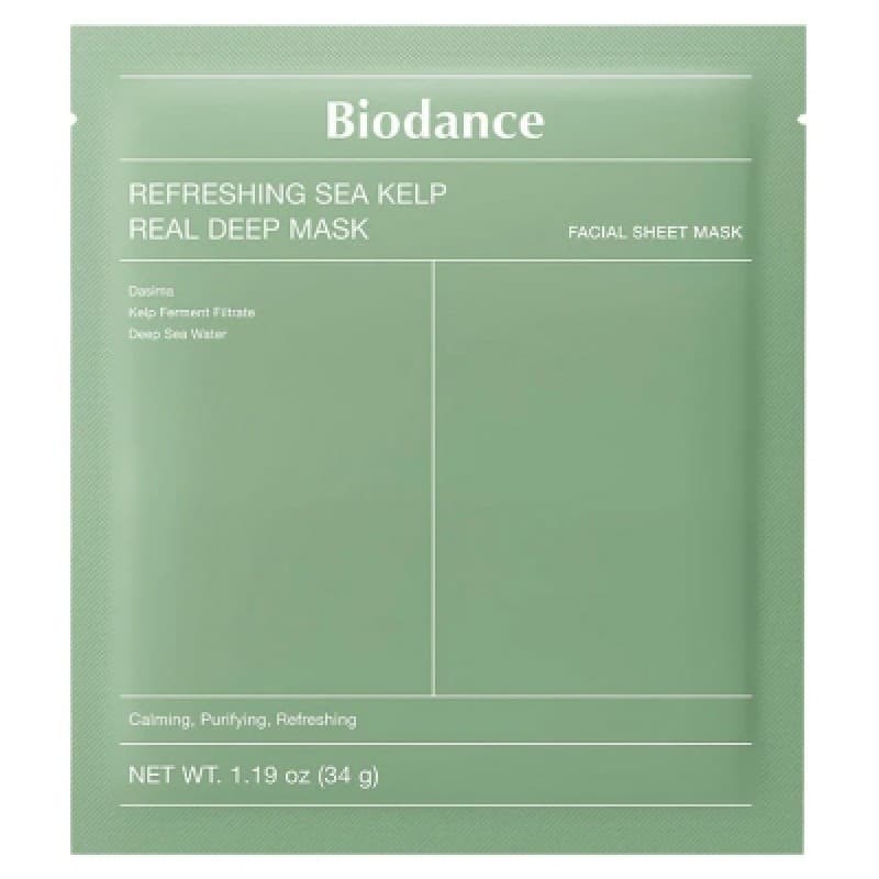 LA ROSE - BIODANCE Refreshing Sea Kelp Real Deep Mask 34 g – LA ROSE förpackning