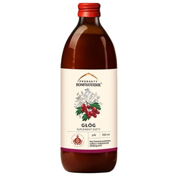 Produkty Bonifraterskie - Hawthorn - 500 ml – Produkty Bonifraterskie förpackning