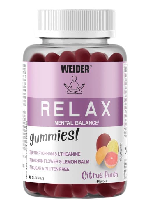 Weider - Relax, Citrus Punch - 40 Gummies