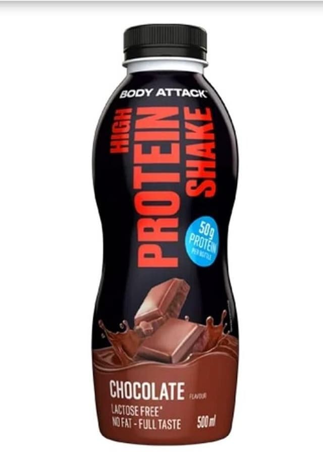 Body Attack - Proteinshake med högt proteininnehåll - Vanilj, 12 × 500 ml – Body Attack