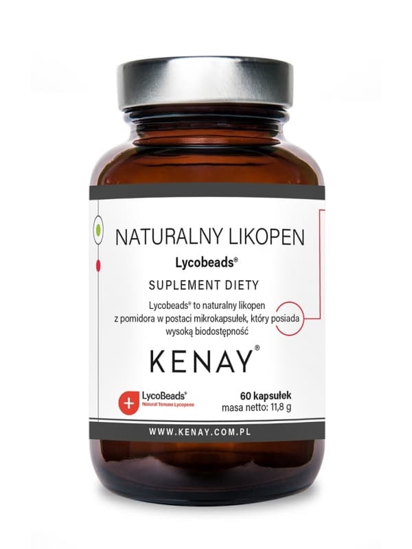 Kenay - Naturligt lykopen Lycobeads - 60 kapslar – förpackning