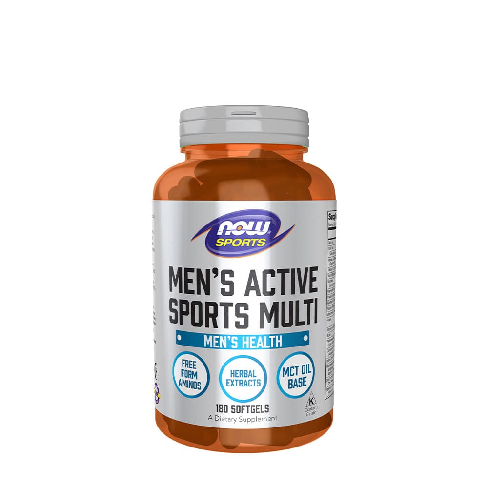 NOW Foods - Men'S Active Sports Multi – NOW Foods förpackning