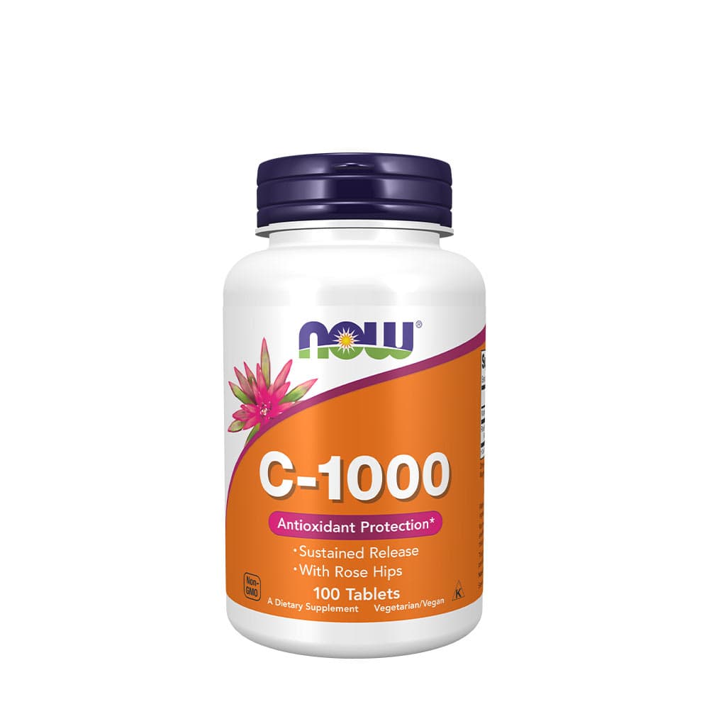 NOW Foods - Vitamin C med nypon C-1000, långsam frisättning, 100 tabletter