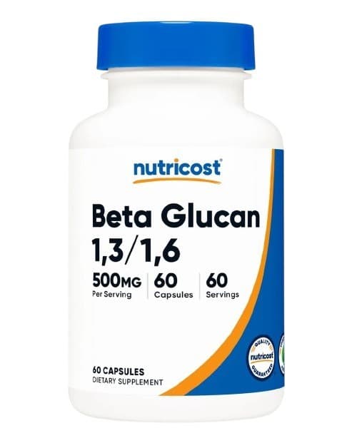 Nutricost - Beta Glucan 1,3/1,6 - 60 kapsler – Nutricost emballage