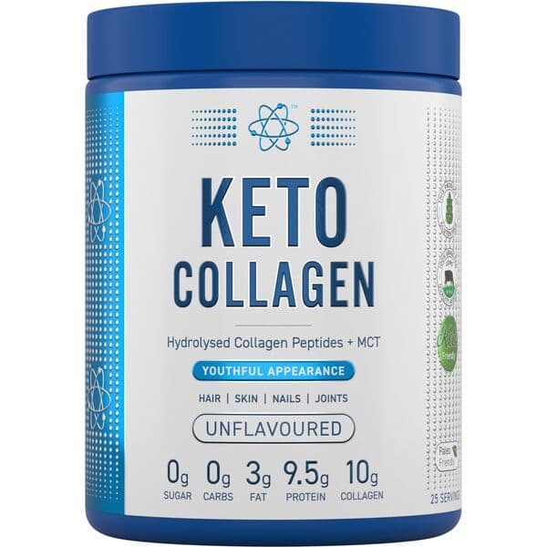 Applied Nutrition - KETO Collagen, Unflavoured - 325g – Applied Nutrition förpackning