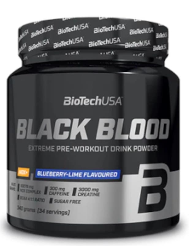 BioTechUSA - Black Blood Cafe, Cola - 300g Blueberry-Lime - 340g