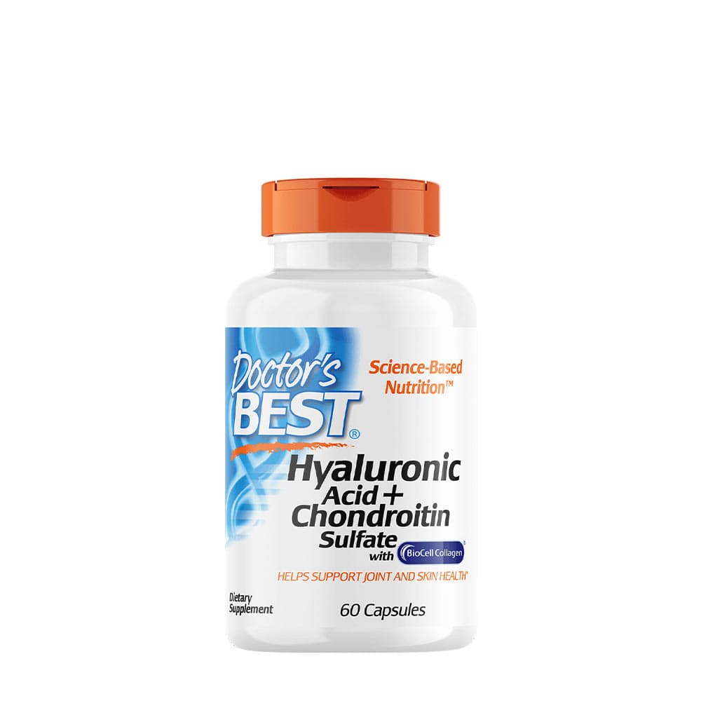 Doctor's Best - Hyaluronic Acid + Chondroitin Sulfate with Biocell Collagen - 60 Capsules
