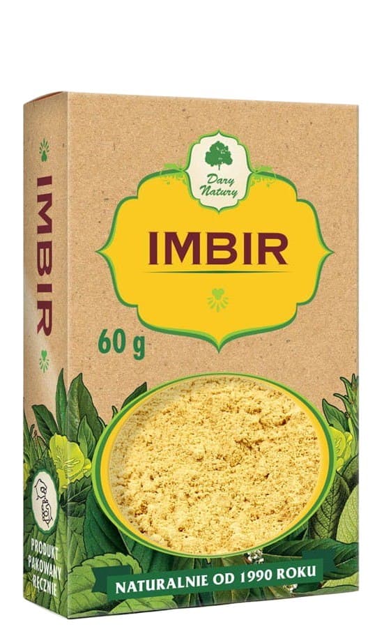 Dary Natury - Malet Ingefær 60g – Dary Natury emballage