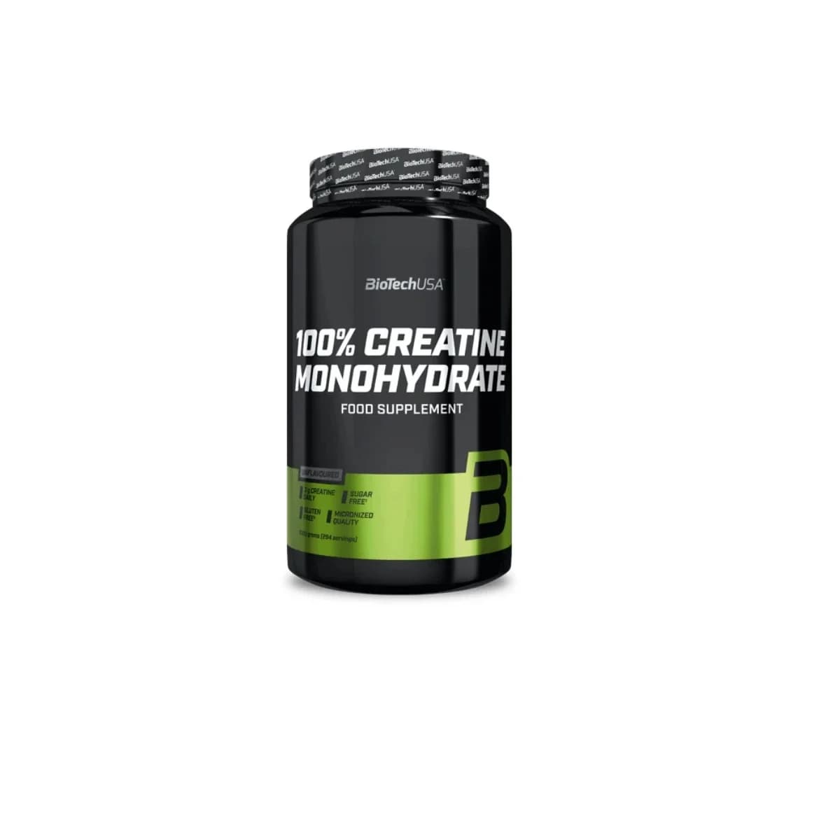 BioTechUSA - Kreatinmonohydrat - Pulver, 1 000 g – BioTechUSA förpackning