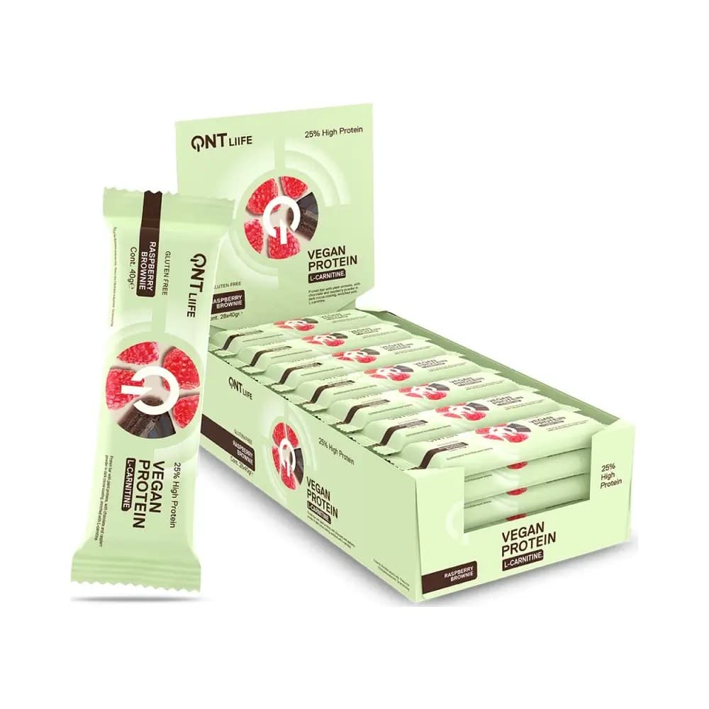QNT - Vegan Protein Bar + L-Carnitine – QNT förpackning