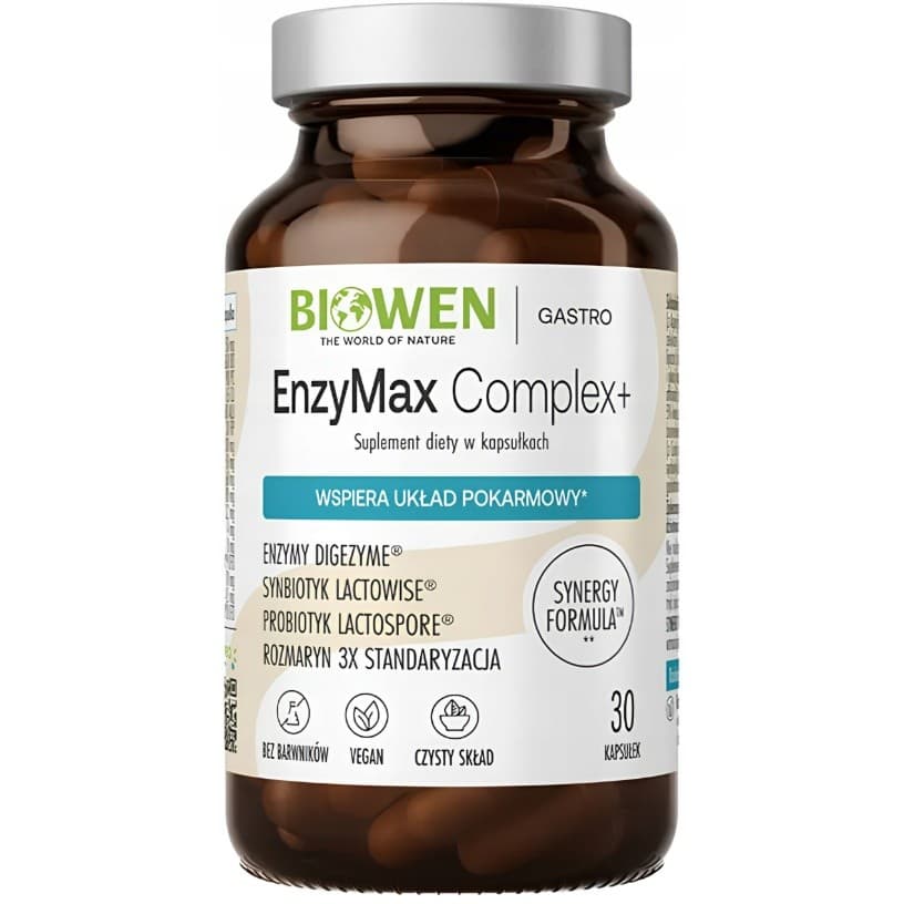 Biowen - EnzyMax Complex+ 30 kapselia – Biowen pakkaus