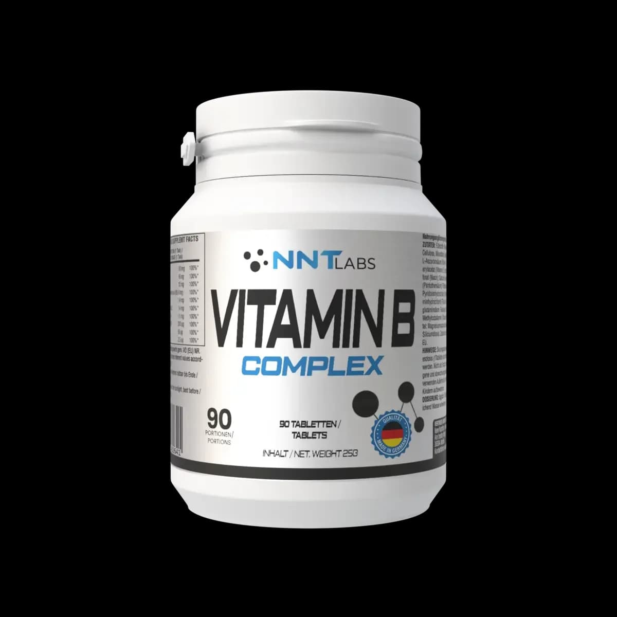 NNT Labs - Vitamin B-komplex - 90 tabletter – NNT Labs förpackning
