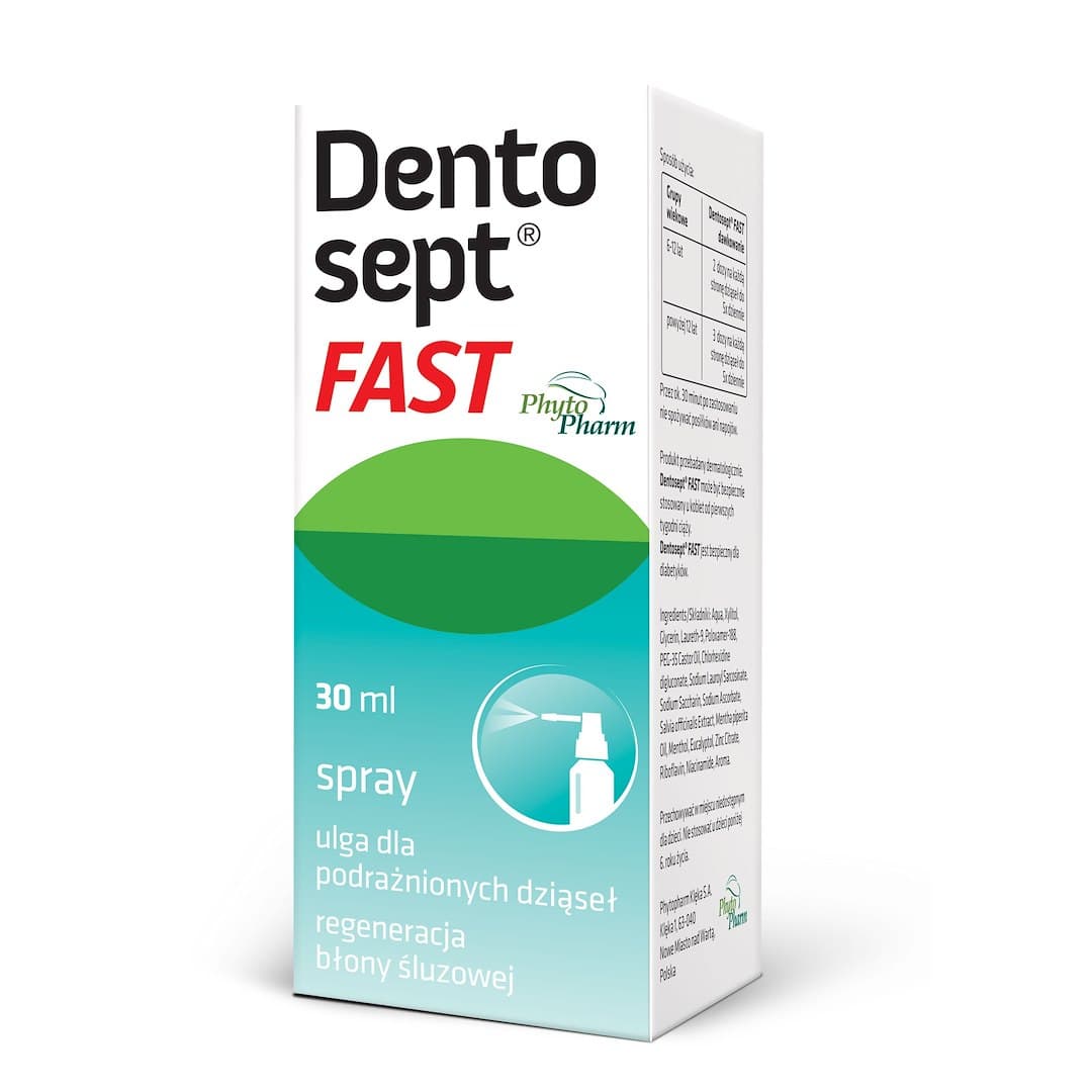 Dentosept FAST 30 ml – Dentosept förpackning