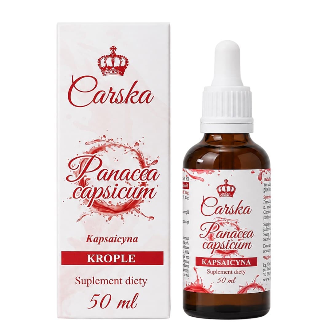 Carska - Panacea Capsicum - kapsaicinoider dråber 50ml – Carska emballage