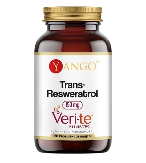 Yango - Trans-resveratrol Veri-te - 150 mg, 60 kapsler – emballage