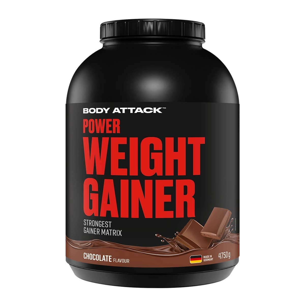 Body Attack - Weight gainer - Chokolade, 4,75 kg – Body Attack emballage