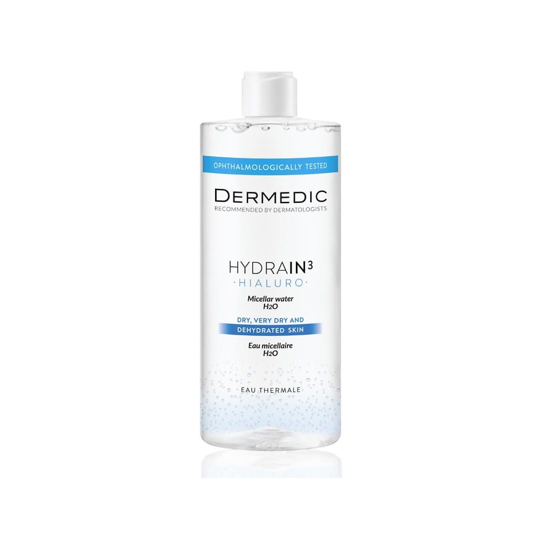 Serica - Hydrain3 Hialuro Micellaarinen Vesi 500ml – Dermedic pakkaus