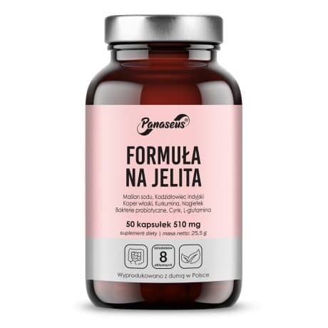 Panaseus - Formel med L-glutamin, fennikelekstrakt, boswelliasyrer, zinkpicolinat og gurkemeje - 50 kapsler – Panaseus