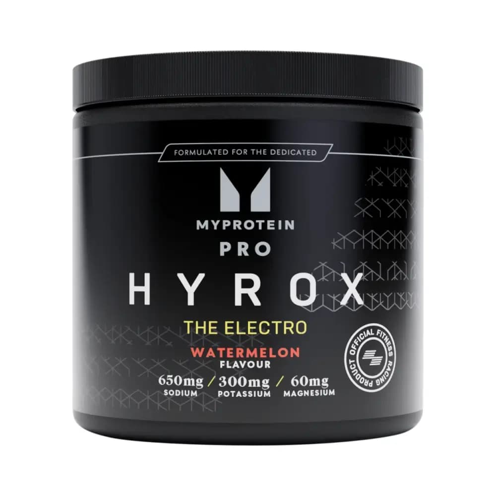 Myprotein PRO x HYROX: The Electro – Myprotein förpackning