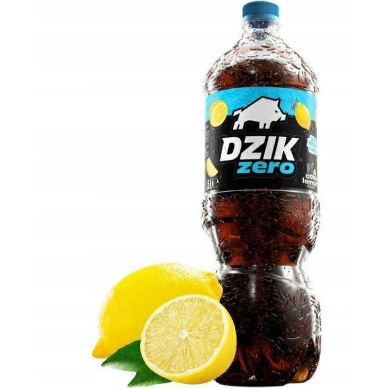 DZIK - Cola & Lemon Carbonated Drink 1.5L – DZIK förpackning