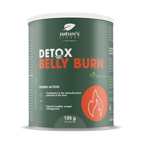 NUTRISSLIM D.O.O. - Nature's Finest Detox Belly Burn 125 g – NUTRISSLIM D.O.O. förpackning