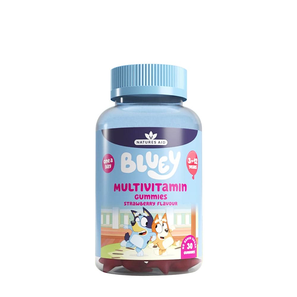 Nature's Aid - Bluey Multivitamin Gummies - 30 Gummies – Nature's Aid förpackning