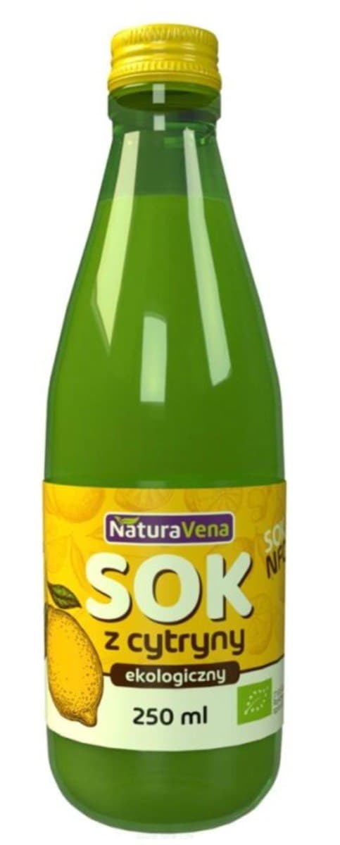 NaturaVena - Lemon Juice Organic - 250 ml – Naturavena förpackning