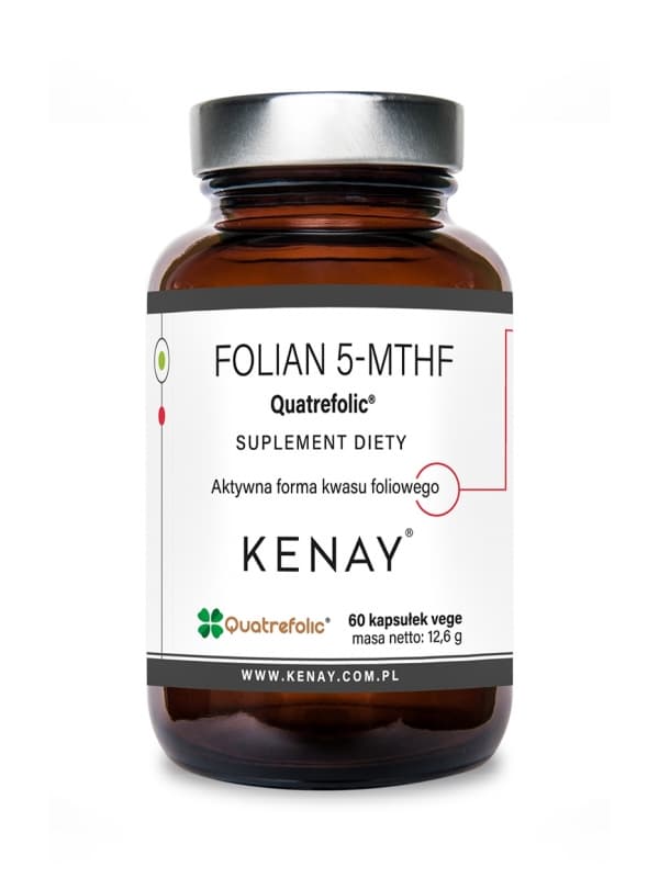 Kenay - Folian 5-MTHF Quatrefolic - 60 kapslar – förpackning