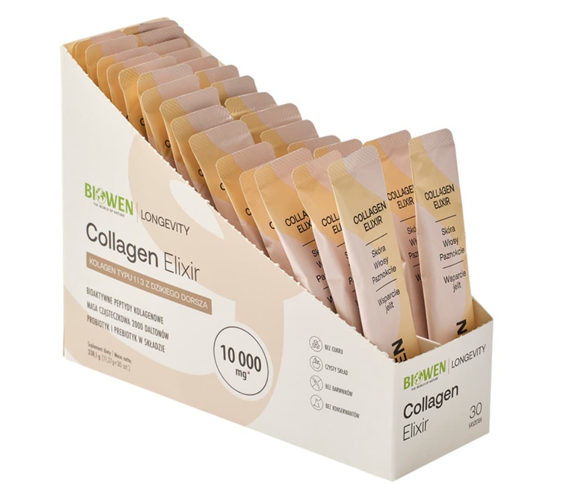 Biowen Collagen Elixir 30 saszetek – Biowen förpackning