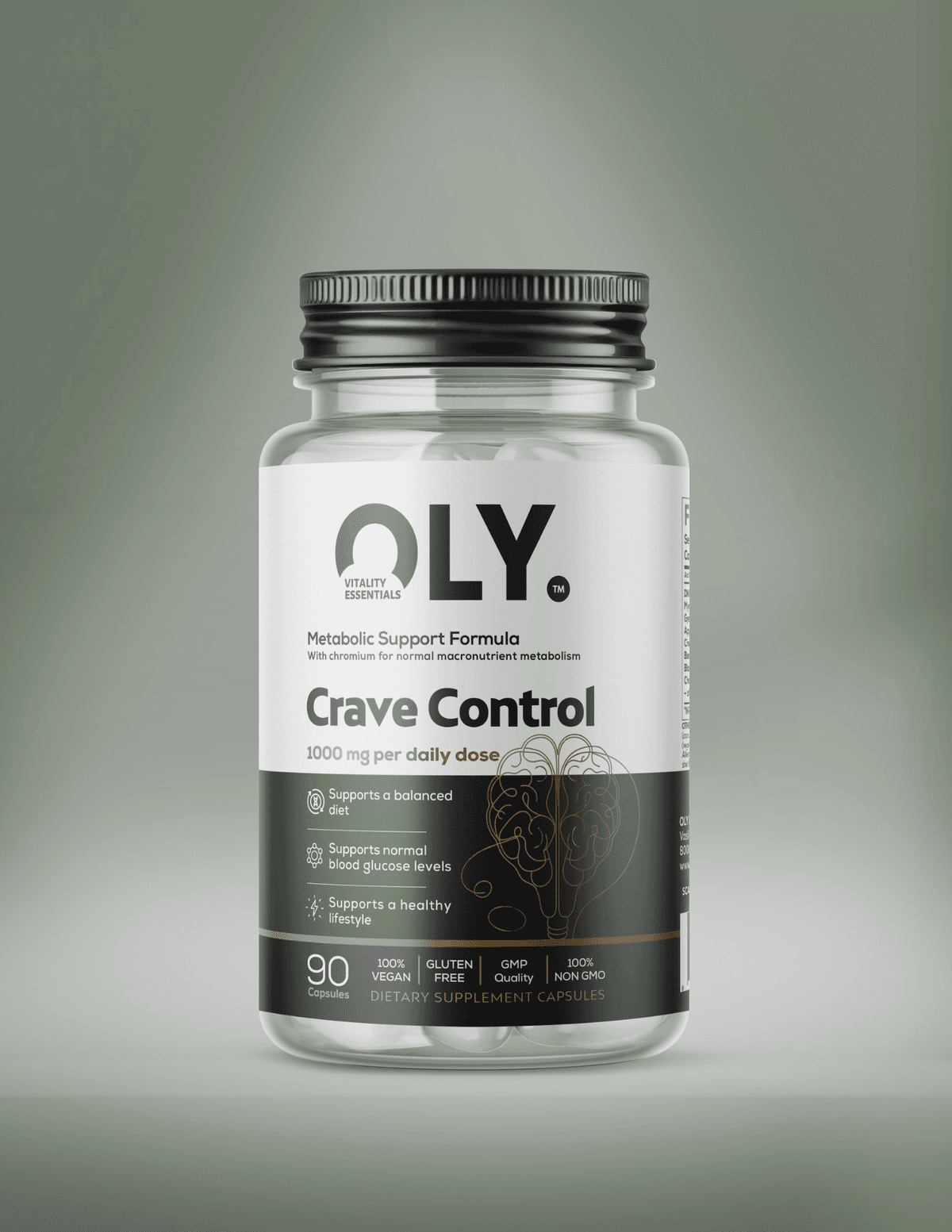 Oly - Crave Control - 1000 mg - 60 vcaps – Oly förpackning