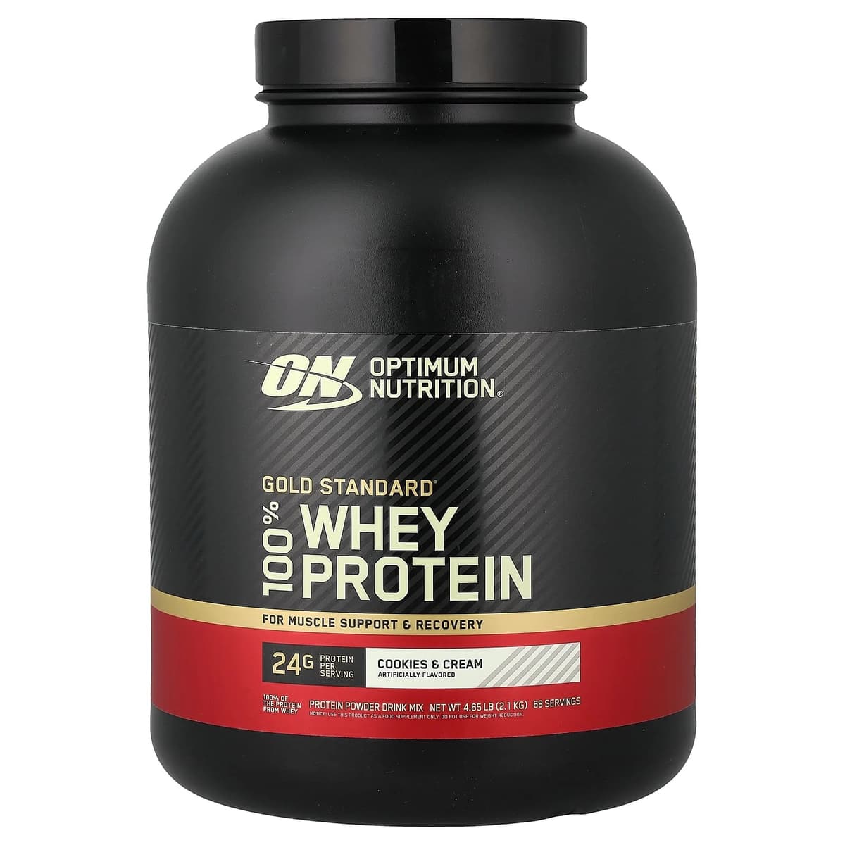 Optimum Nutrition - Whey Gold Standard - Småkager og fløde, 2,2 kg – Optimum Nutrition emballage