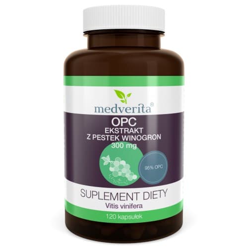 Medverita - OPC Grape Seed Extract - 120 Caps – Medverita förpackning