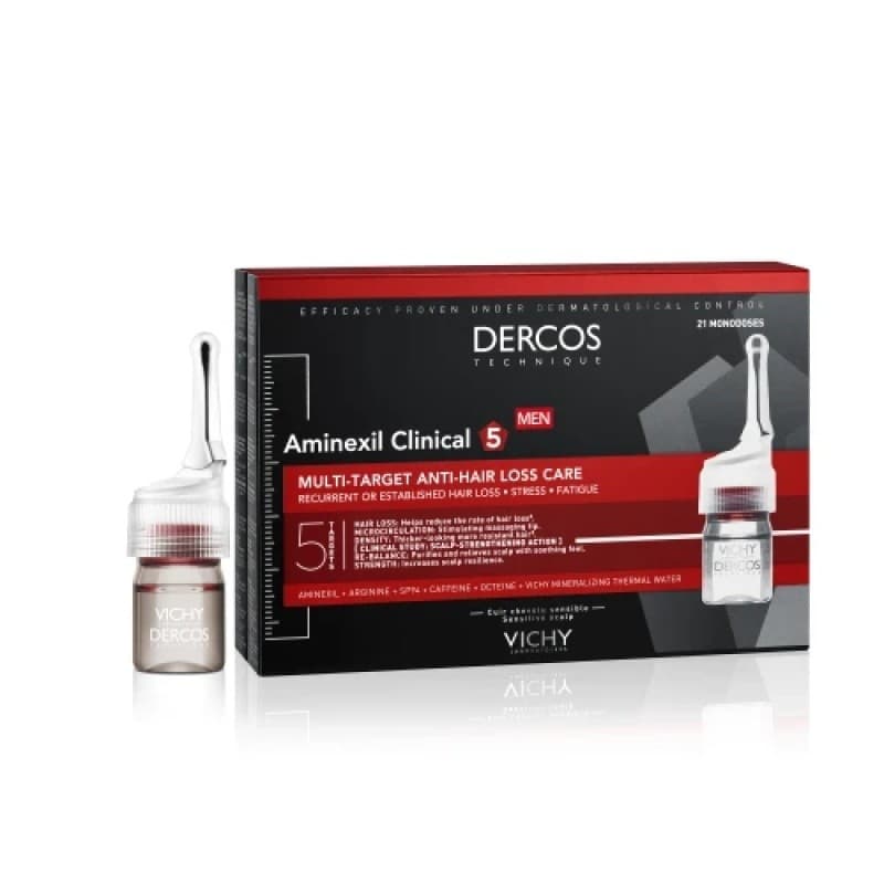 Dercos - Aminexil Clinical 5 - 21 x 6ml – Dercos förpackning