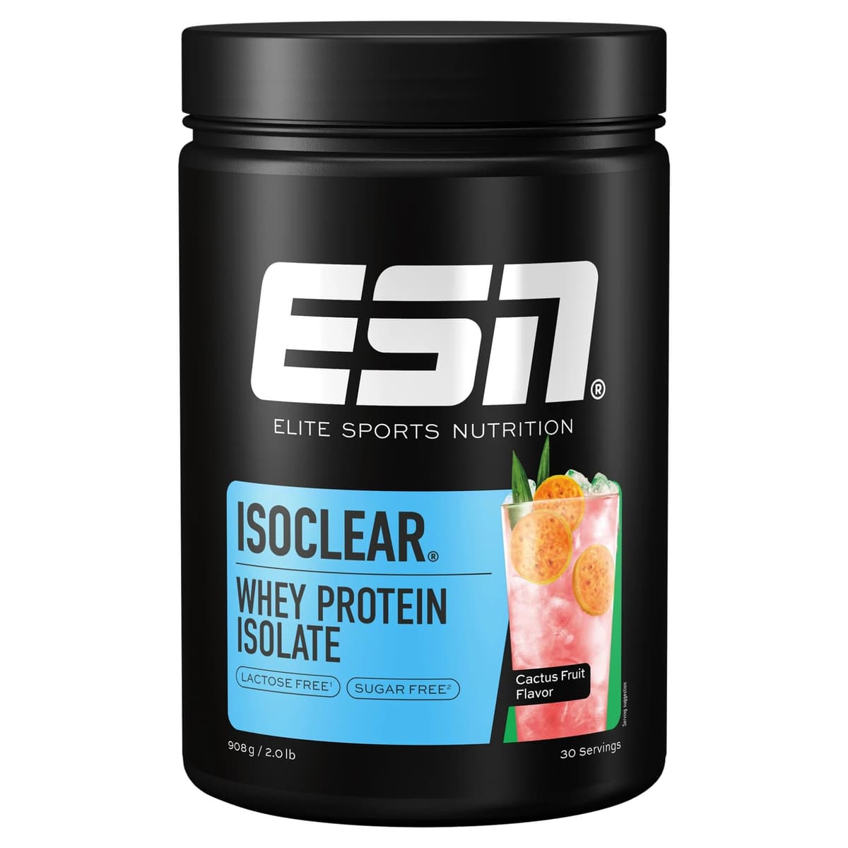 ESN (Elite Sports Nutrition) - Isoclear-heraproteiini-isolaatti Kaktushedelmä, 908 g