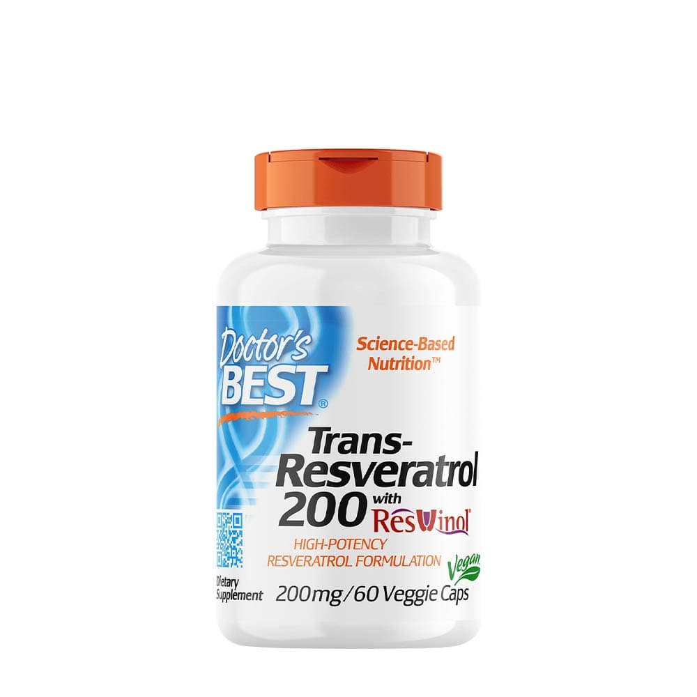 Doctor's Best - Trans-Resveratrol With Resvinol – Doctor's Best förpackning