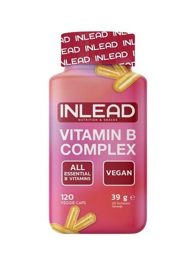 Inlead - Vitamin B-komplex - Naturell, 120 vegetabiliska kapslar, 39 g – förpackning