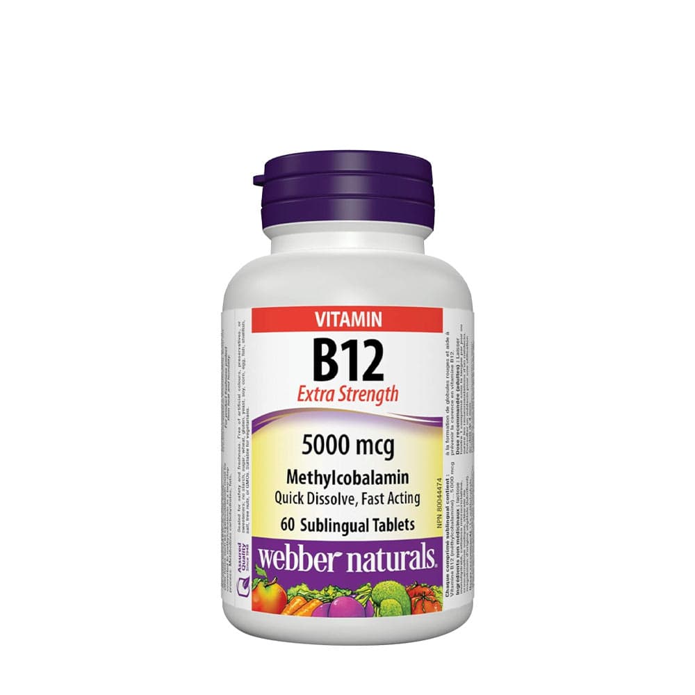 Webber Naturals - Vitamin B12 metylkobalamin – förpackning