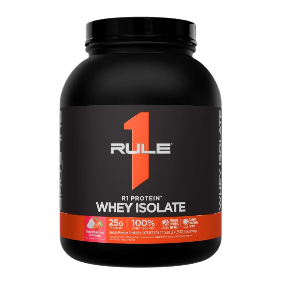 Rule One - Heraproteiini-isolaatti, mansikka ja kerma – Rule One pakkaus