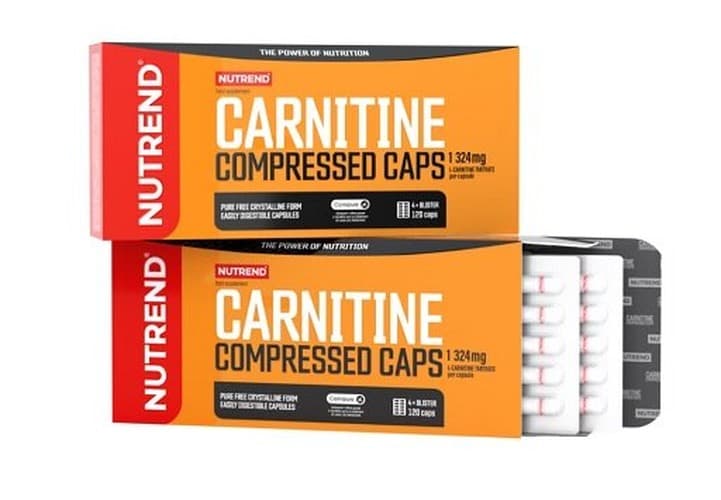 Nutrend - Carnitine Compressed Caps -karnitiini - 120 kapselia – pakkaus