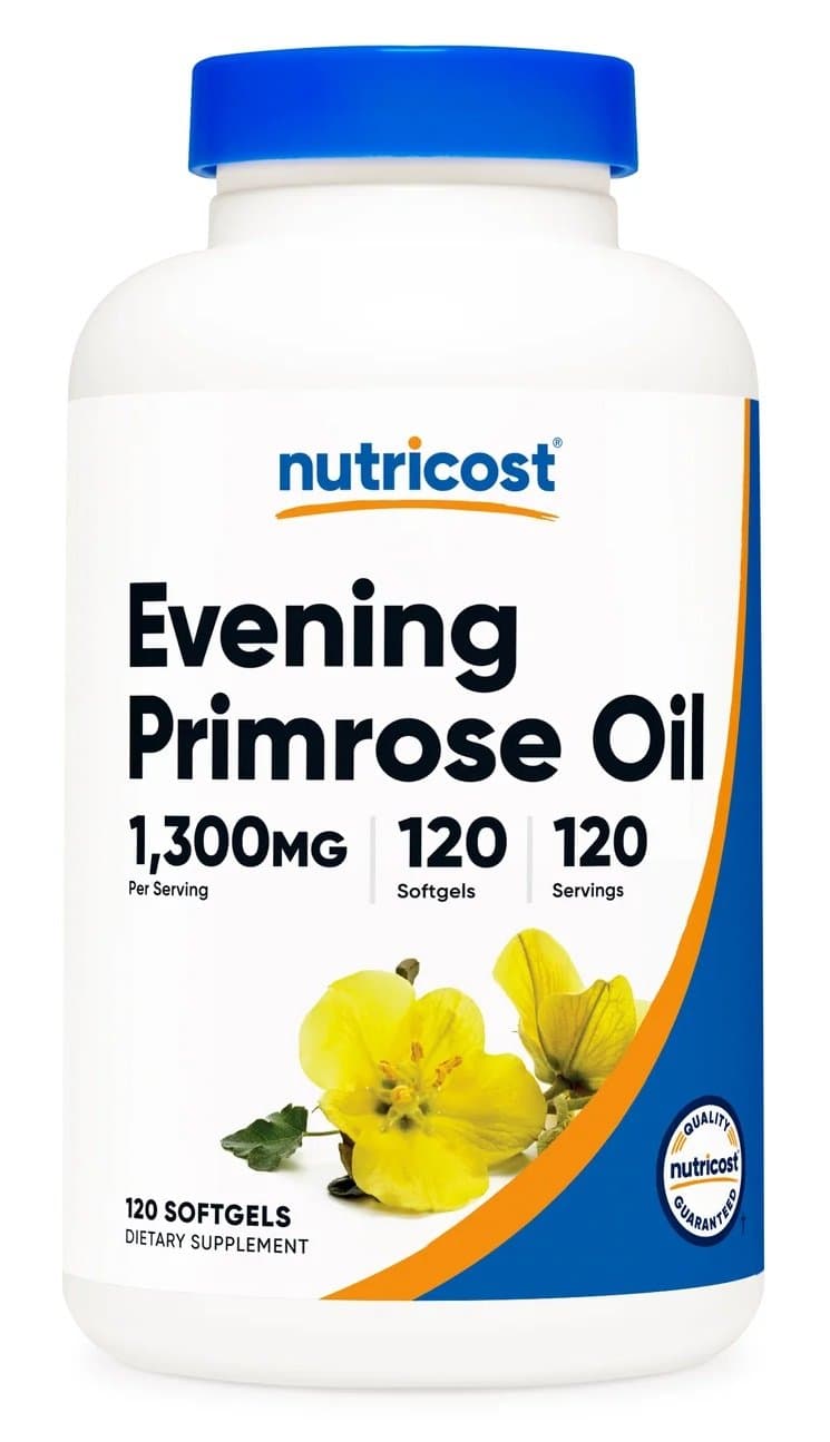 Nutricost - Evening Primrose Oil - 120 Softgels – Nutricost förpackning