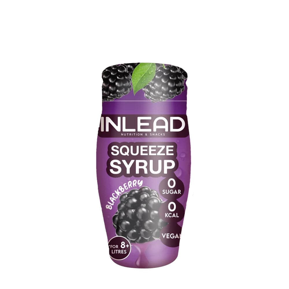 INLEAD Nutrition - Sirup i klemmeflaske - Brombær, 65 ml – emballage