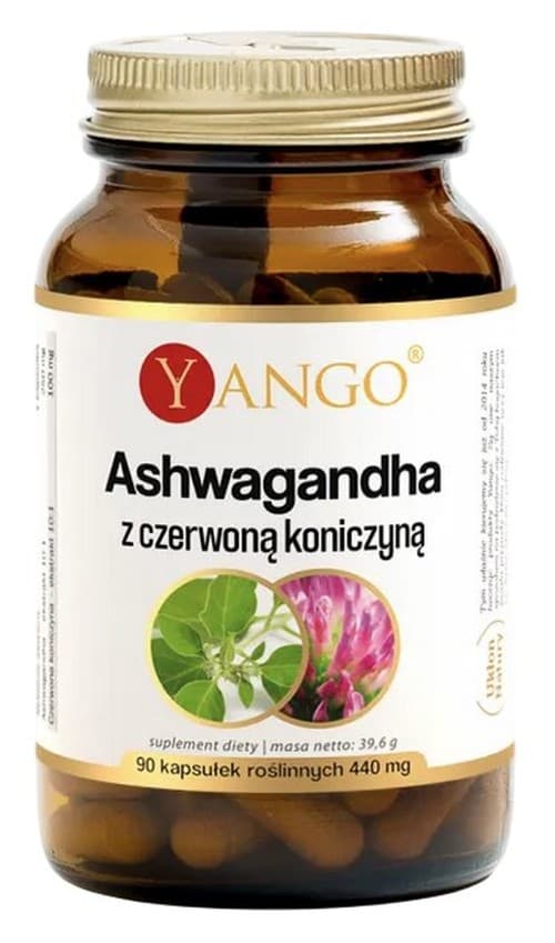 Yango - Ashwagandha With Red Clover - 90 Caps – Yango förpackning
