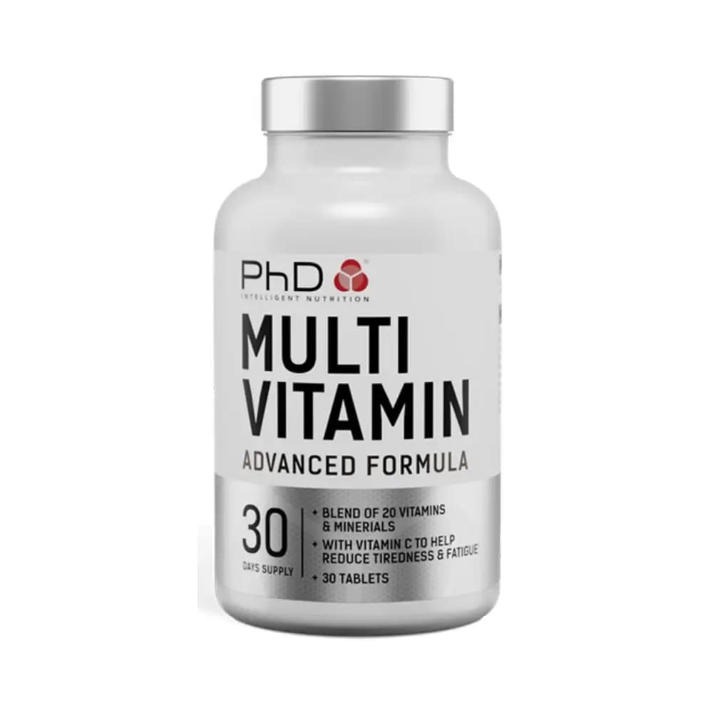 PhD - Multi Vitamin Advanced Formula - Unflavoured - 30 tablets / 30 day supply – Phd förpackning