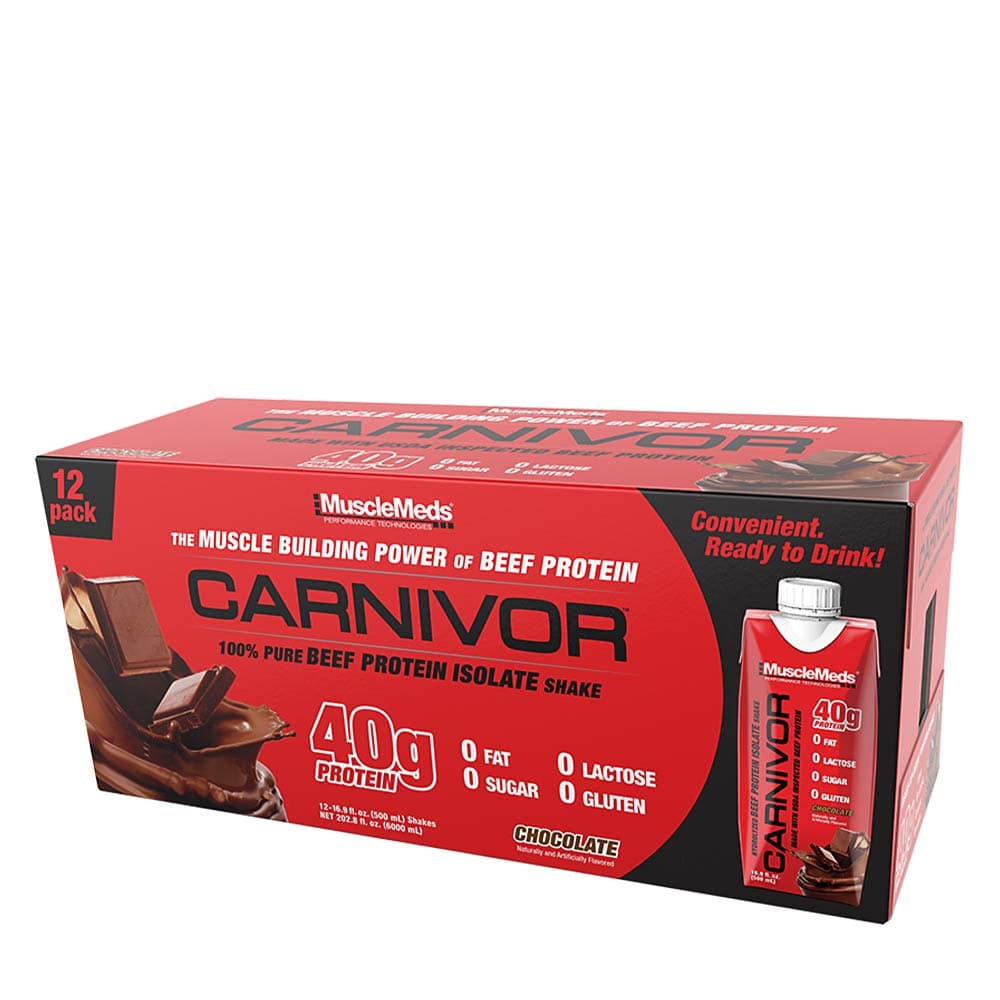 MuscleMeds - Chocolate - 12 Pack – MuscleMeds förpackning