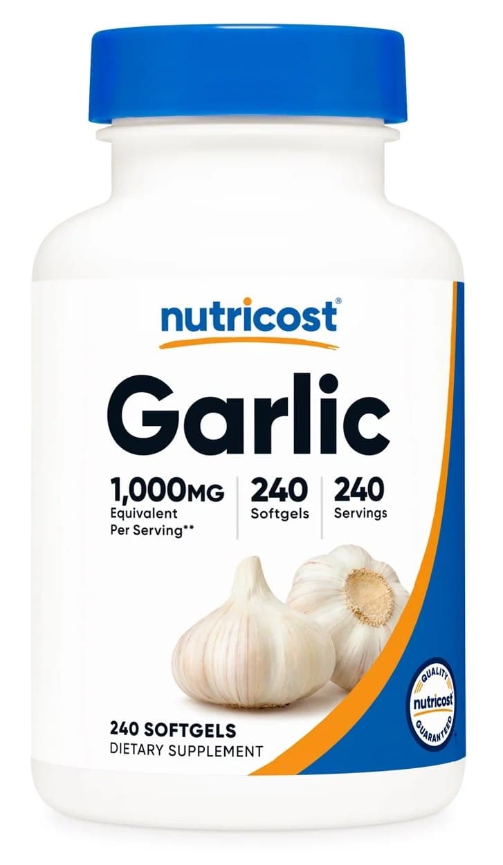 Nutricost - Garlic - 240 Softgels – Nutricost förpackning