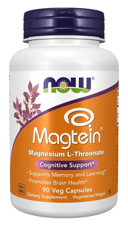 NOW Foods - Magtein Magnesium L-Threonate – NOW Foods förpackning