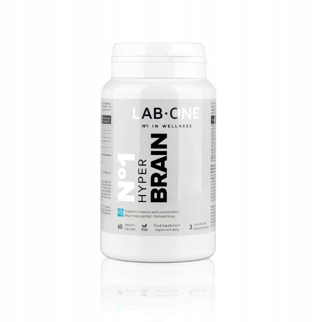 LAB ONE - Hyper Brain - 60 Caps – LAB ONE förpackning