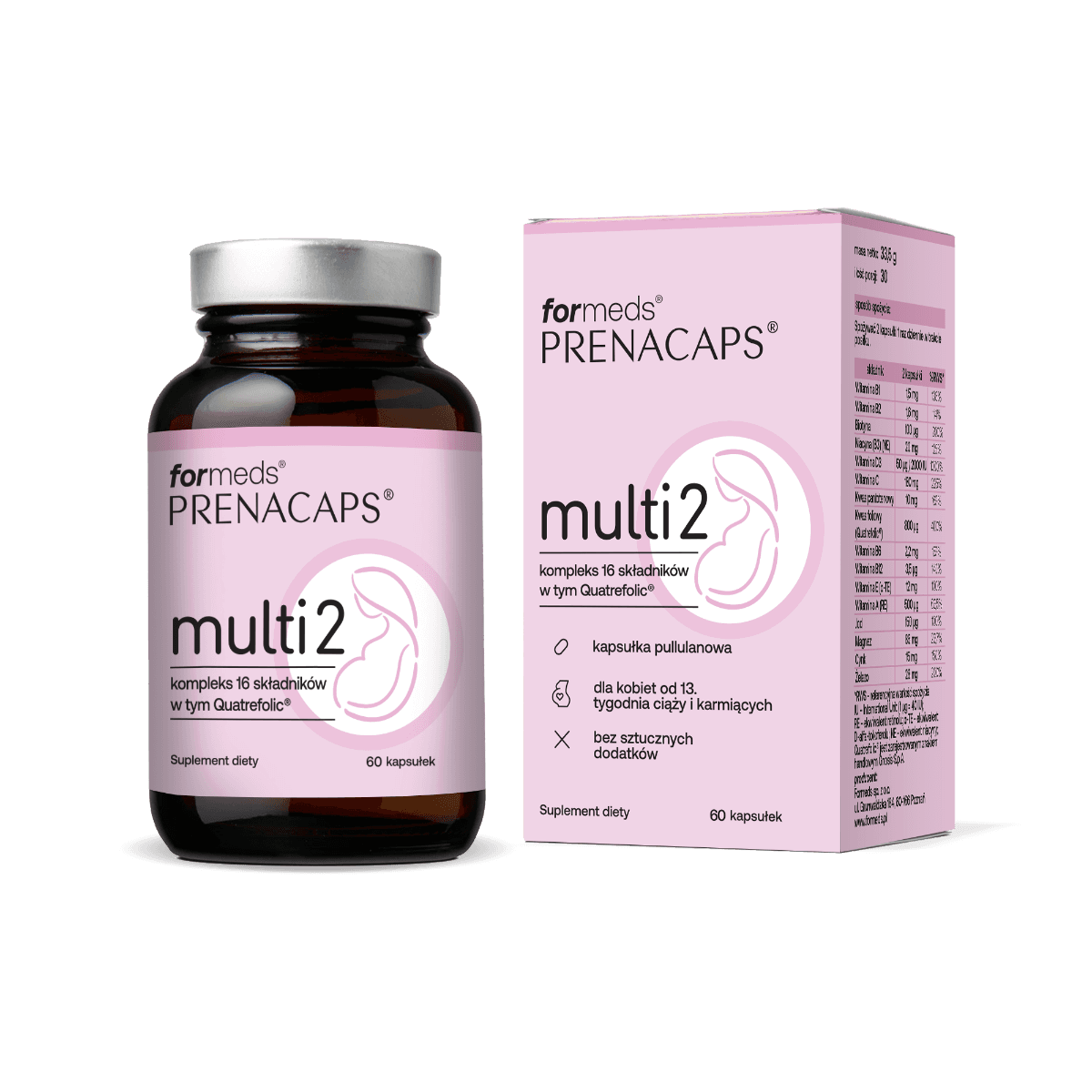 FORMEDS - Prenacaps Multi 2, vitaminkompleks til gravide og ammende