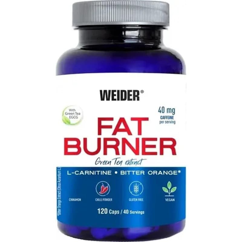 Weider - Fat Burner - 120 Capsules – Weider förpackning